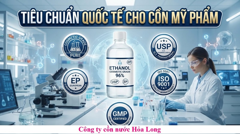 Cồn Ethanol Mỹ Phẩm Đạt Chuẩn Quốc Tế – Giải Pháp Nguyên Liệu Chất Lượng Cho Ngành Mỹ Phẩm